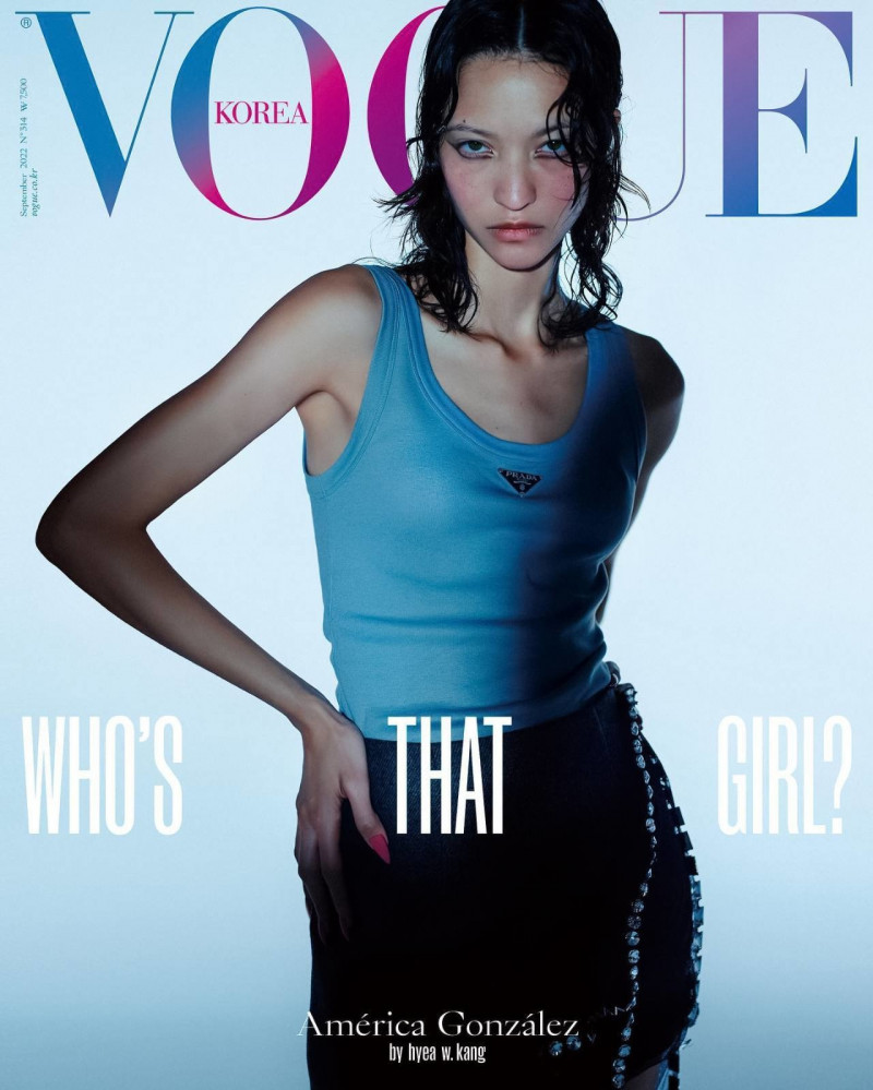 America Gonzalez featured on the Vogue Korea cover from September 2022