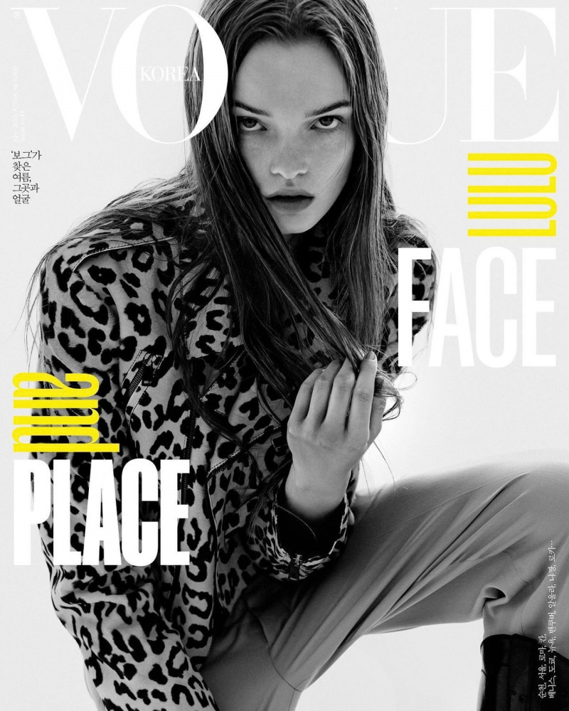 Lulu Tenney featured on the Vogue Korea cover from July 2023