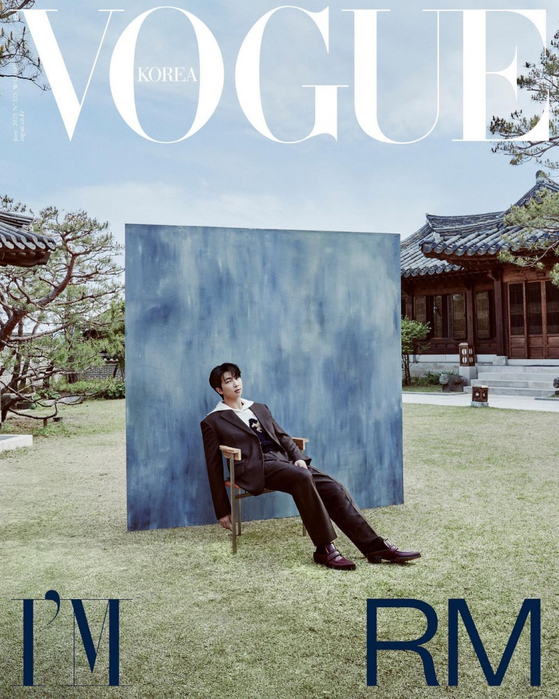 Kim Nam-joon featured on the Vogue Korea cover from June 2023