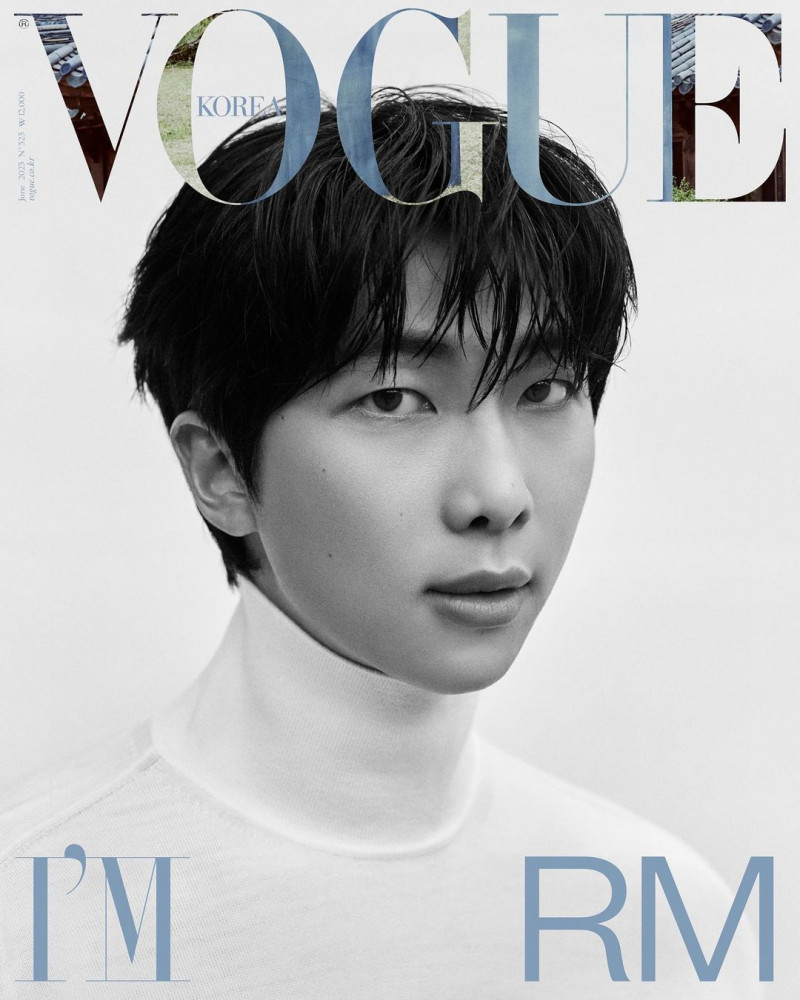 Kim Nam-joon featured on the Vogue Korea cover from June 2023