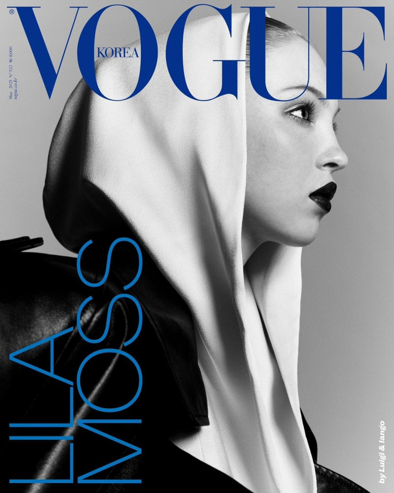 Lila Grace Moss featured on the Vogue Korea cover from May 2023