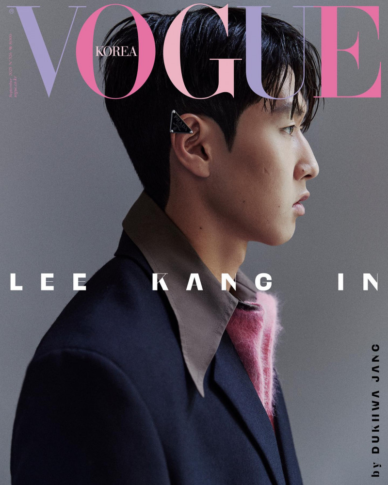 Kang In Lee featured on the Vogue Korea cover from September 2023