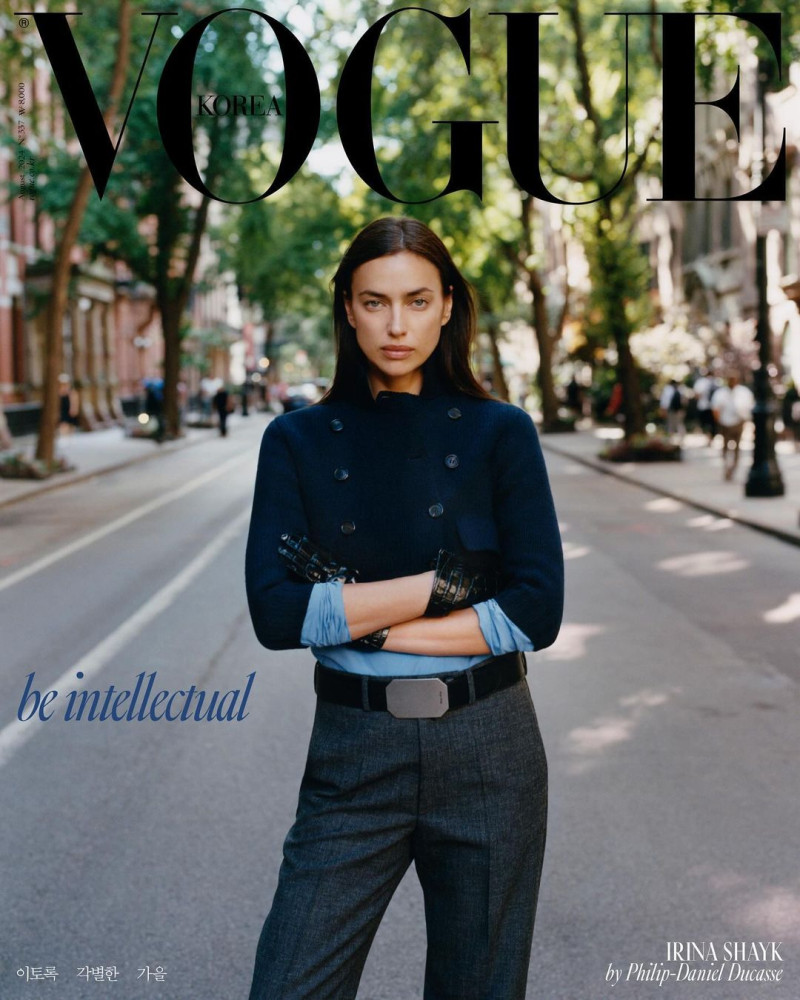 Irina Shayk featured on the Vogue Korea cover from August 2024