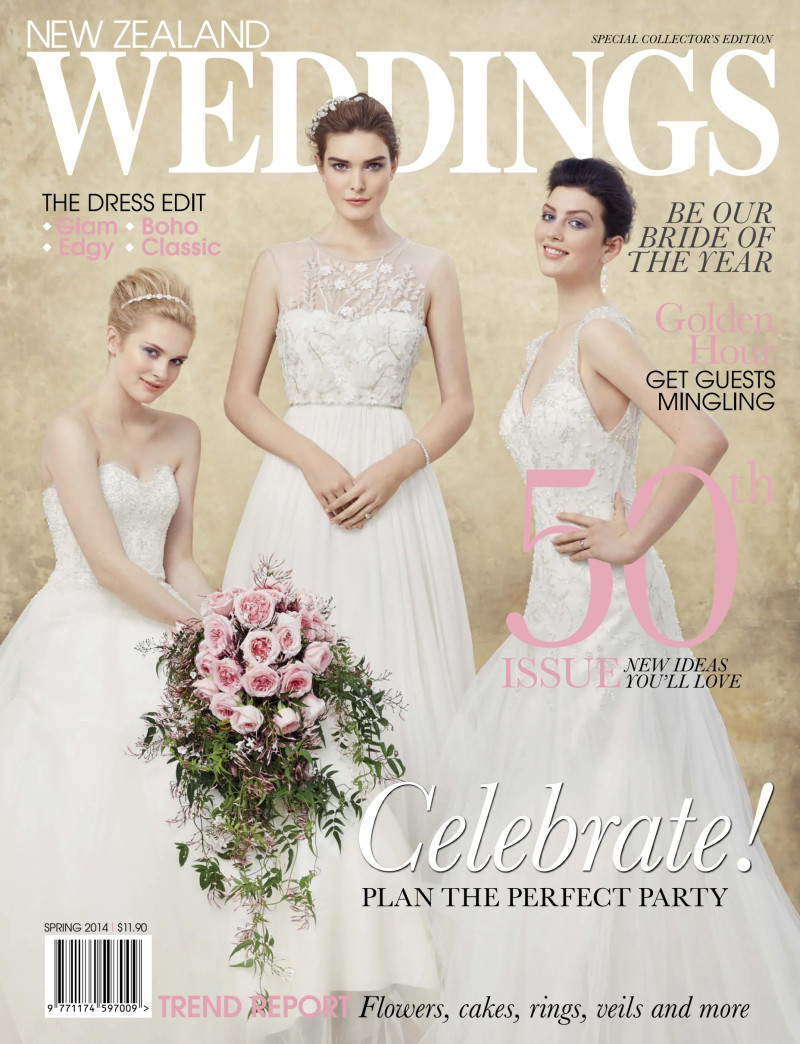  featured on the New Zealand Weddings cover from March 2014