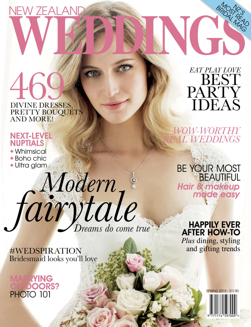  featured on the New Zealand Weddings cover from March 2015