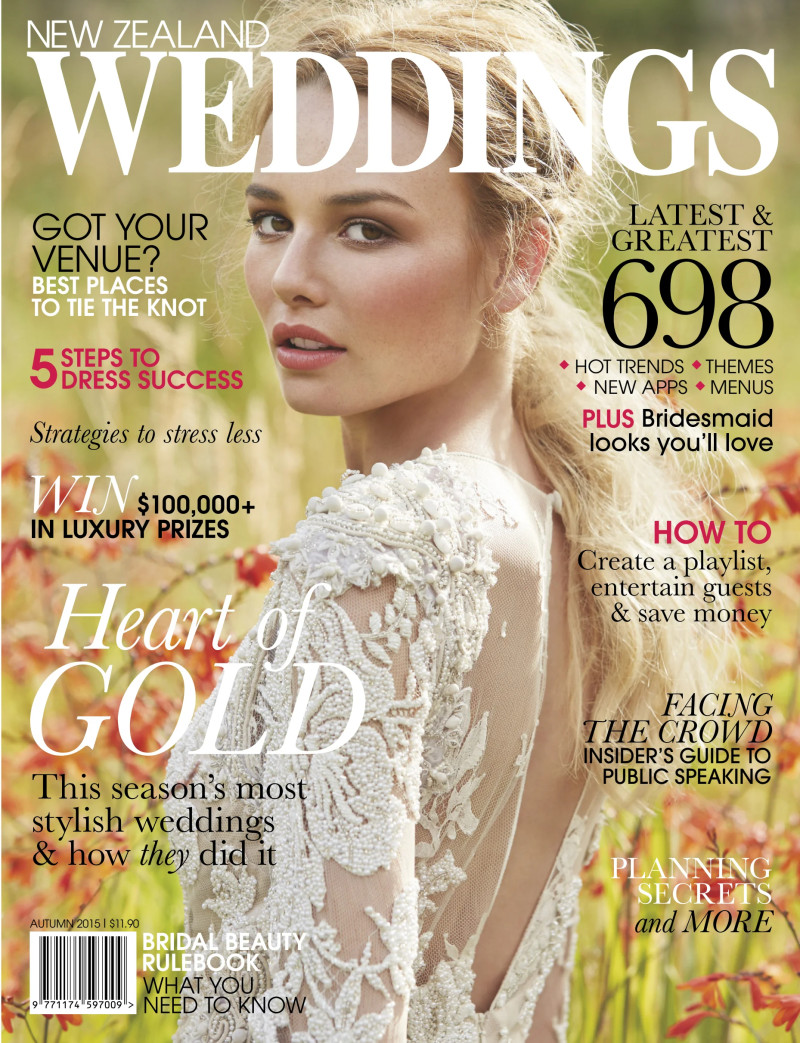  featured on the New Zealand Weddings cover from September 2015