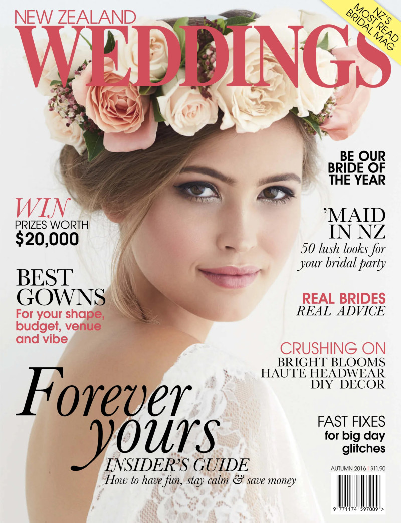  featured on the New Zealand Weddings cover from September 2016