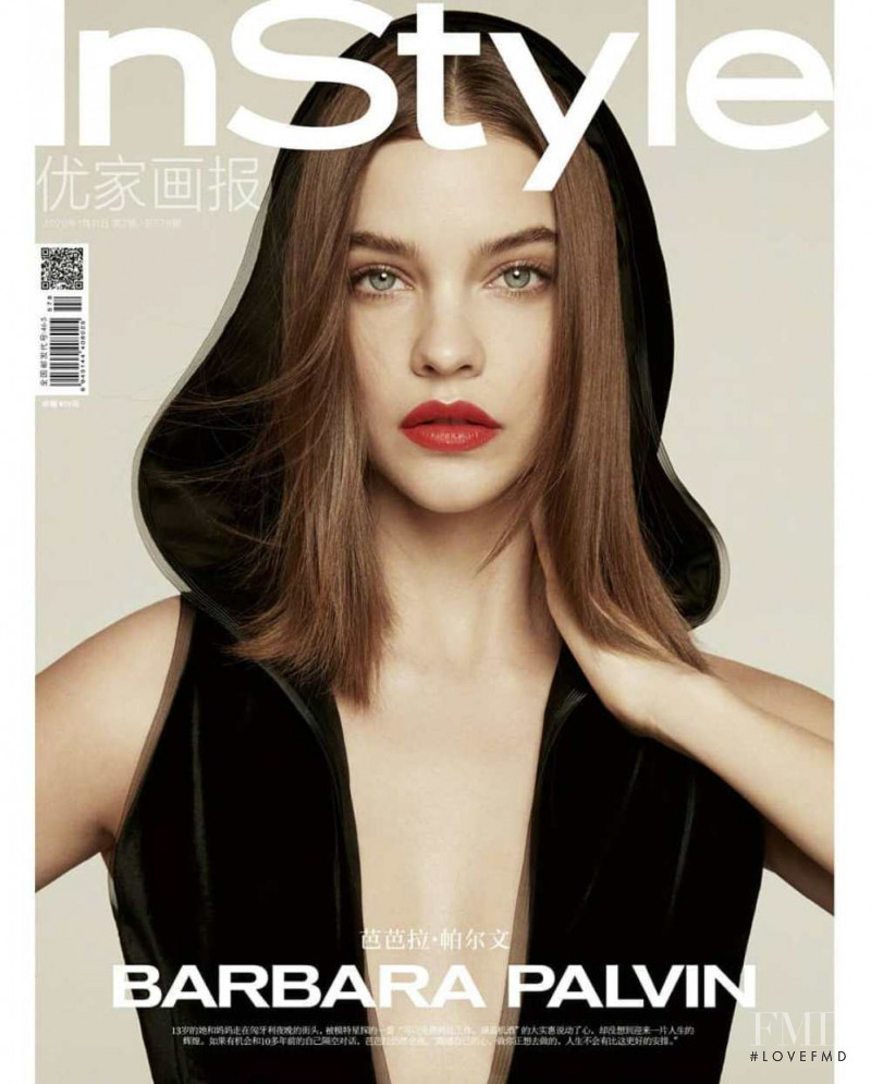 Barbara Palvin featured on the InStyle China cover from January 2020