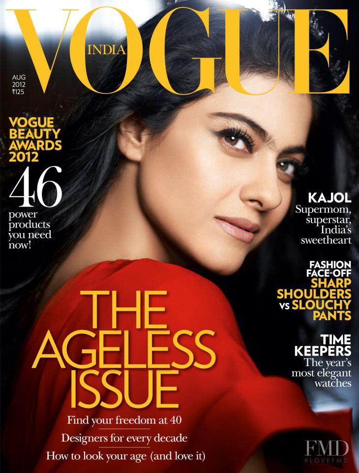 Kajol featured on the Vogue India cover from August 2012