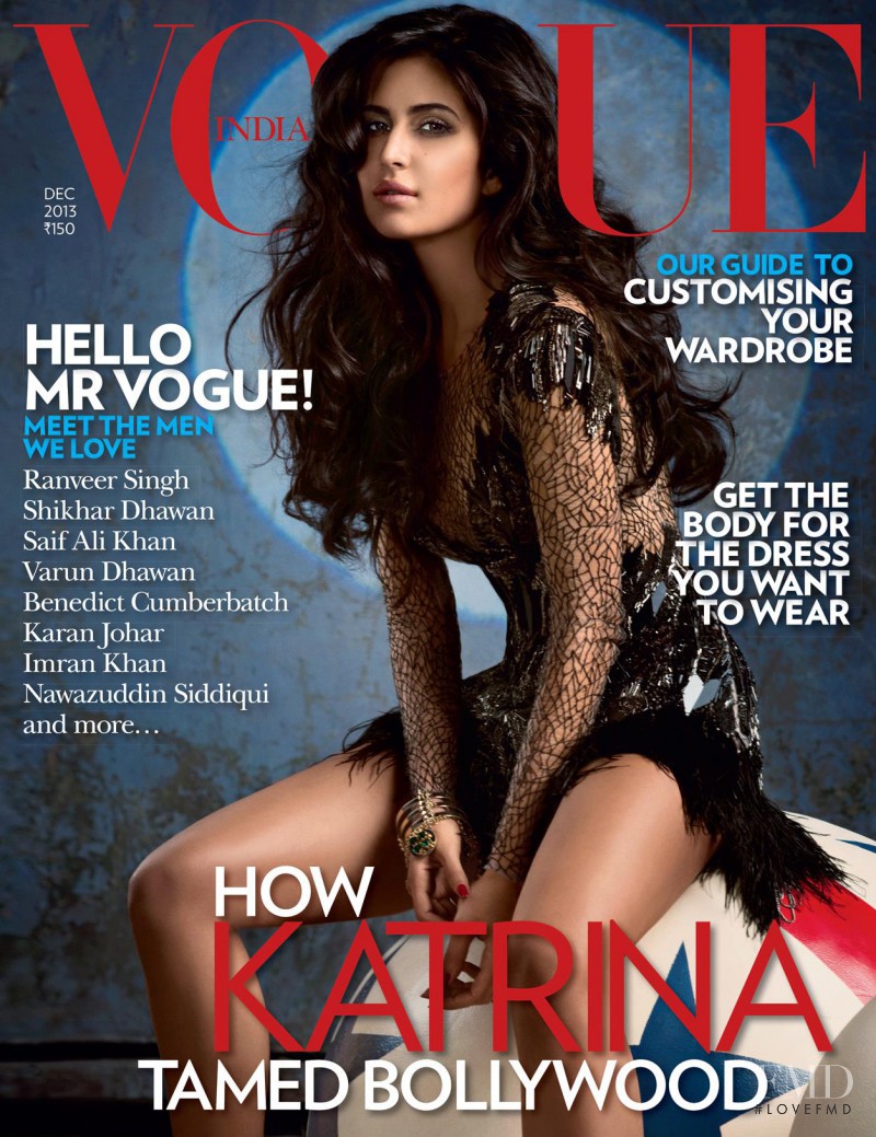 Katrina Kaif featured on the Vogue India cover from December 2013