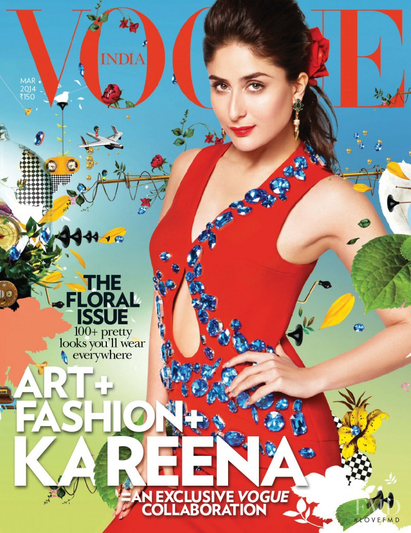 Kareena Kapoor Khan featured on the Vogue India cover from March 2014