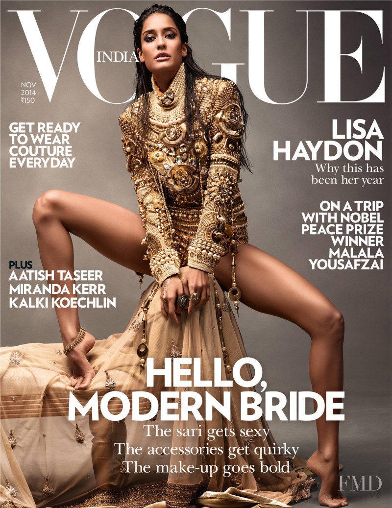 Lisa Haydon
 featured on the Vogue India cover from November 2014