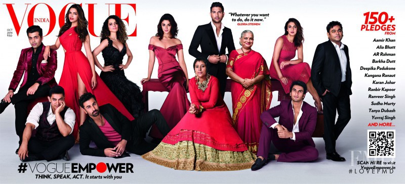  featured on the Vogue India cover from October 2014
