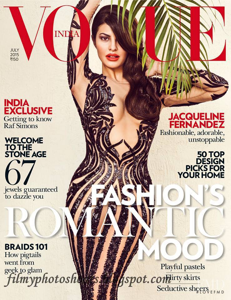Jacqueline Fernandez featured on the Vogue India cover from July 2015