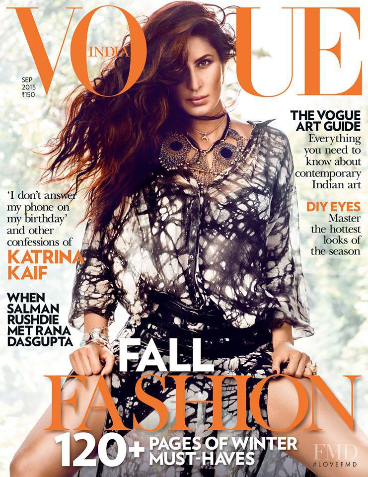 Katrina Kaif featured on the Vogue India cover from September 2015