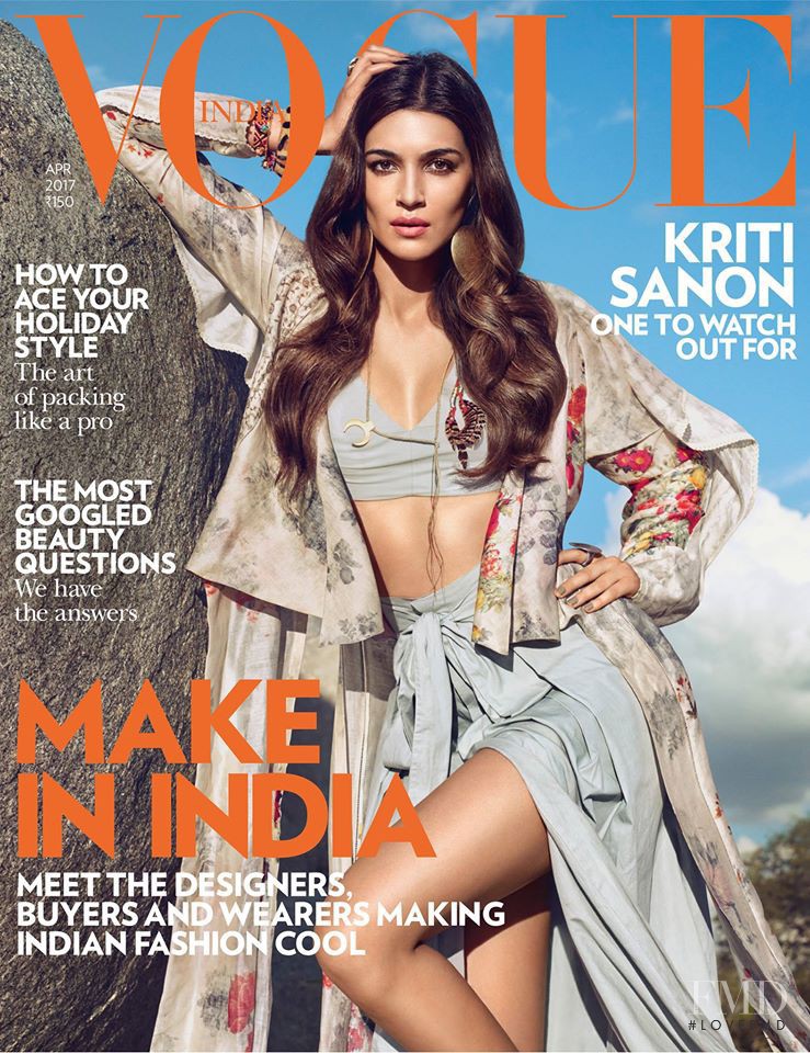 Kriti Sanon featured on the Vogue India cover from April 2017