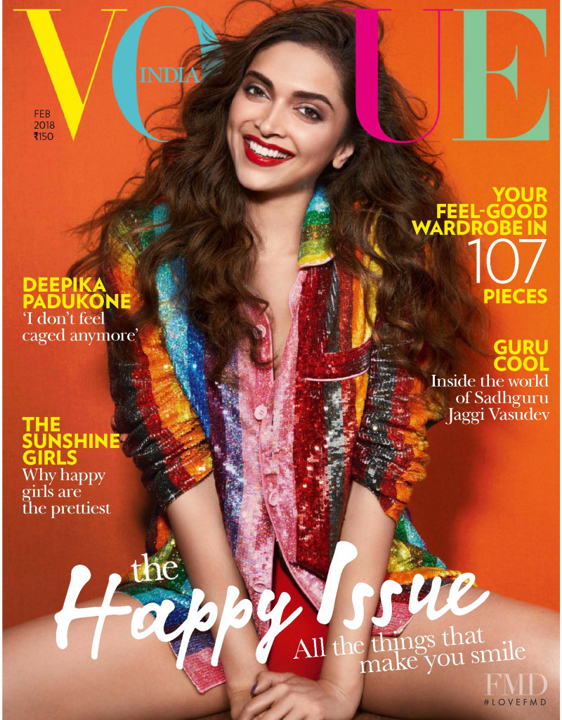 Deepika Padukone featured on the Vogue India cover from February 2018