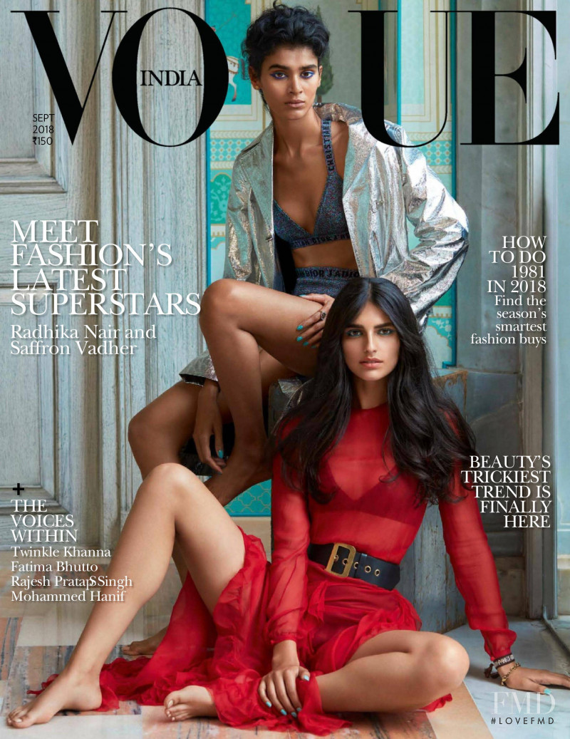 Radhika Nair featured on the Vogue India cover from September 2018