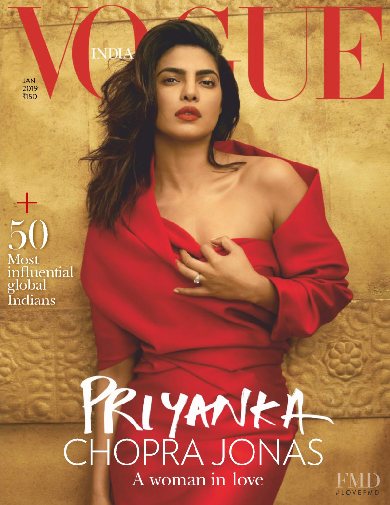 Priyanka Chopra featured on the Vogue India cover from January 2019