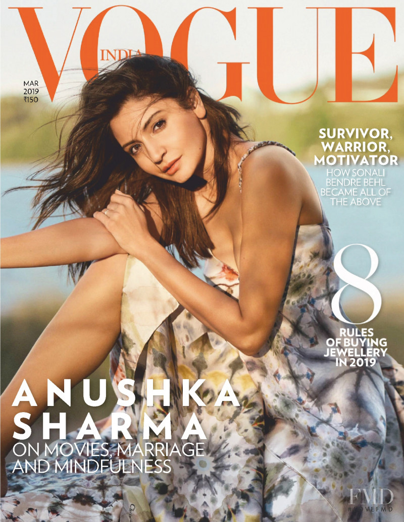 Anushka Sharma featured on the Vogue India cover from March 2019