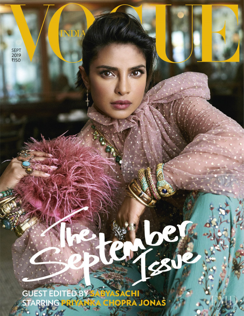 Priyanka Chopra featured on the Vogue India cover from September 2019