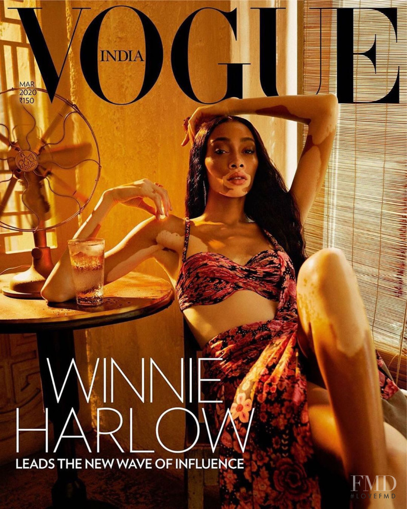 Winnie Chantelle Harlow featured on the Vogue India cover from March 2020