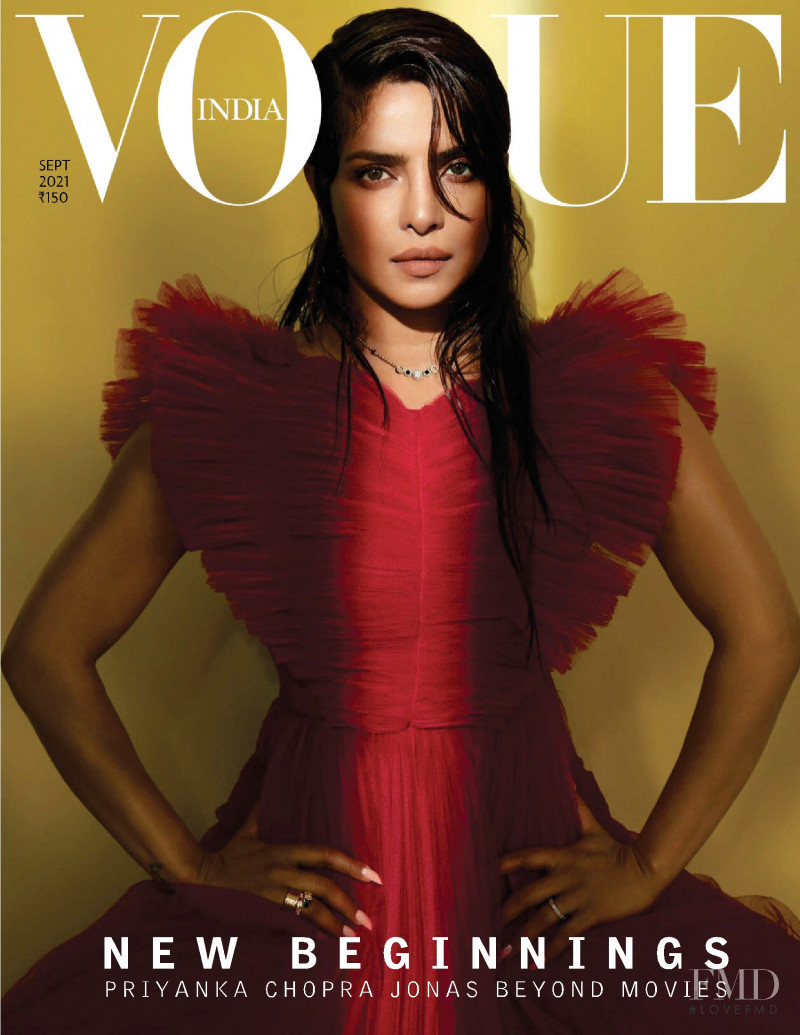 Priyanka Chopra Jonas featured on the Vogue India cover from September 2021
