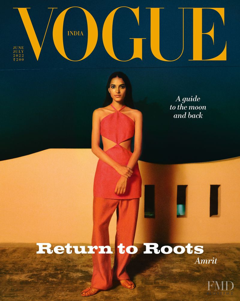 Amrit  featured on the Vogue India cover from June 2022
