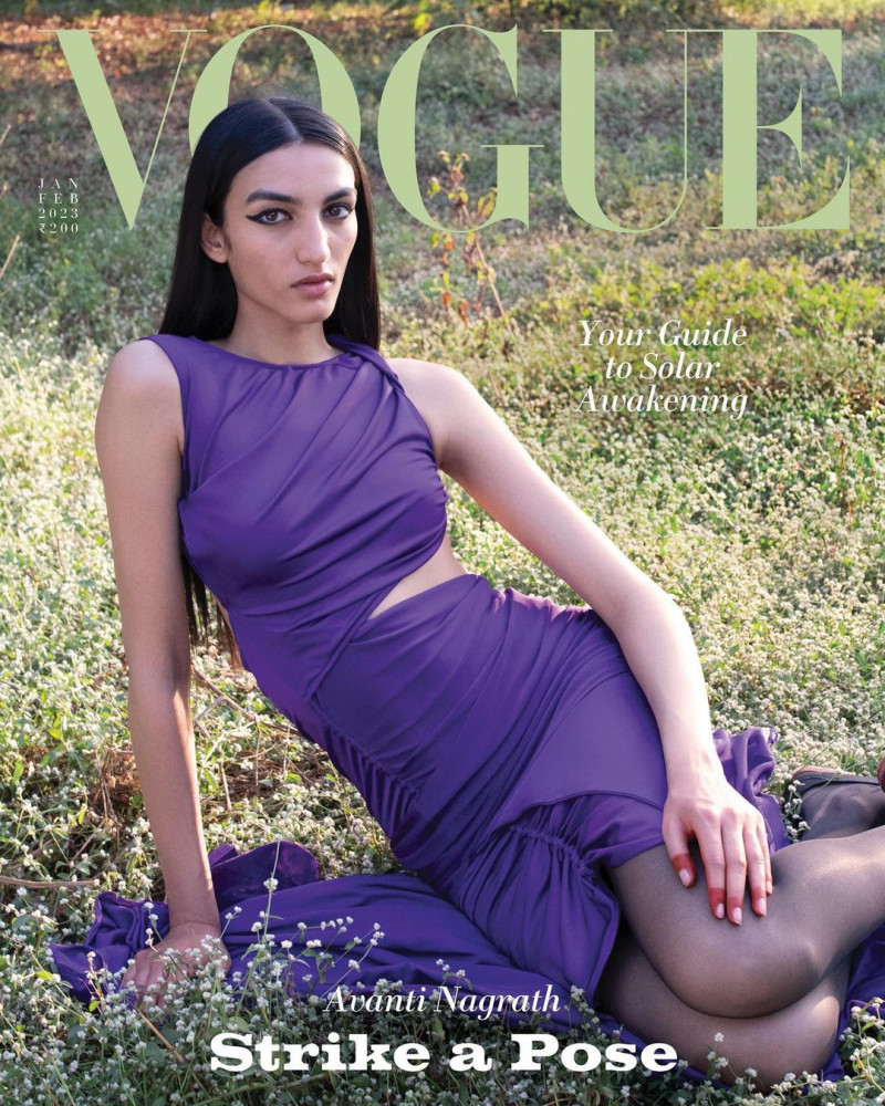 Avanti Nagrath featured on the Vogue India cover from January 2023