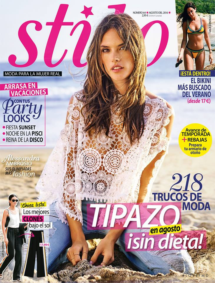 Alessandra Ambrosio featured on the Stilo cover from August 2016