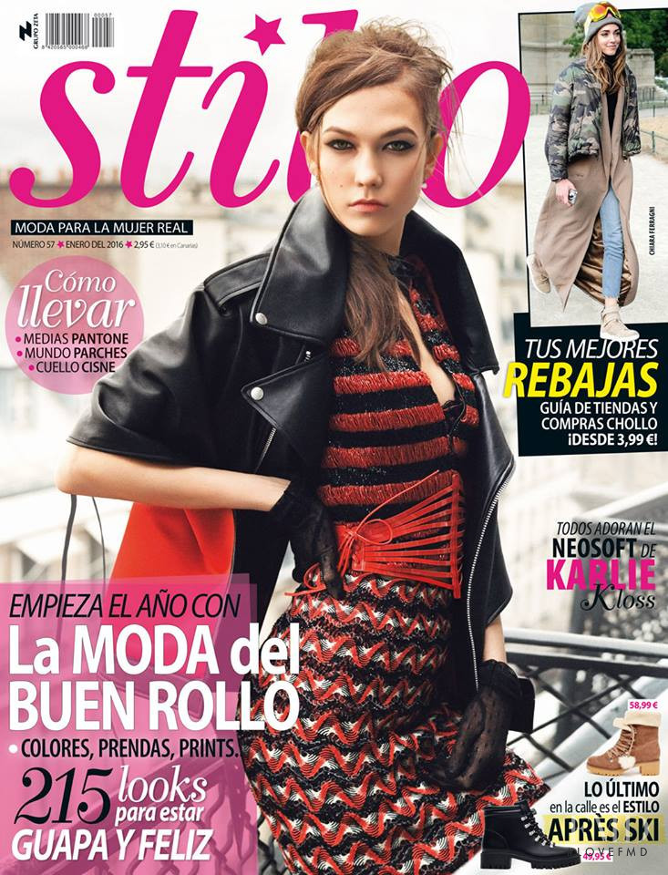 Karlie Kloss featured on the Stilo cover from January 2016