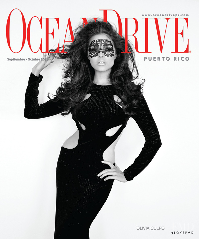 Olivia Culpo featured on the Ocean Drive Puerto Rico cover from September 2013