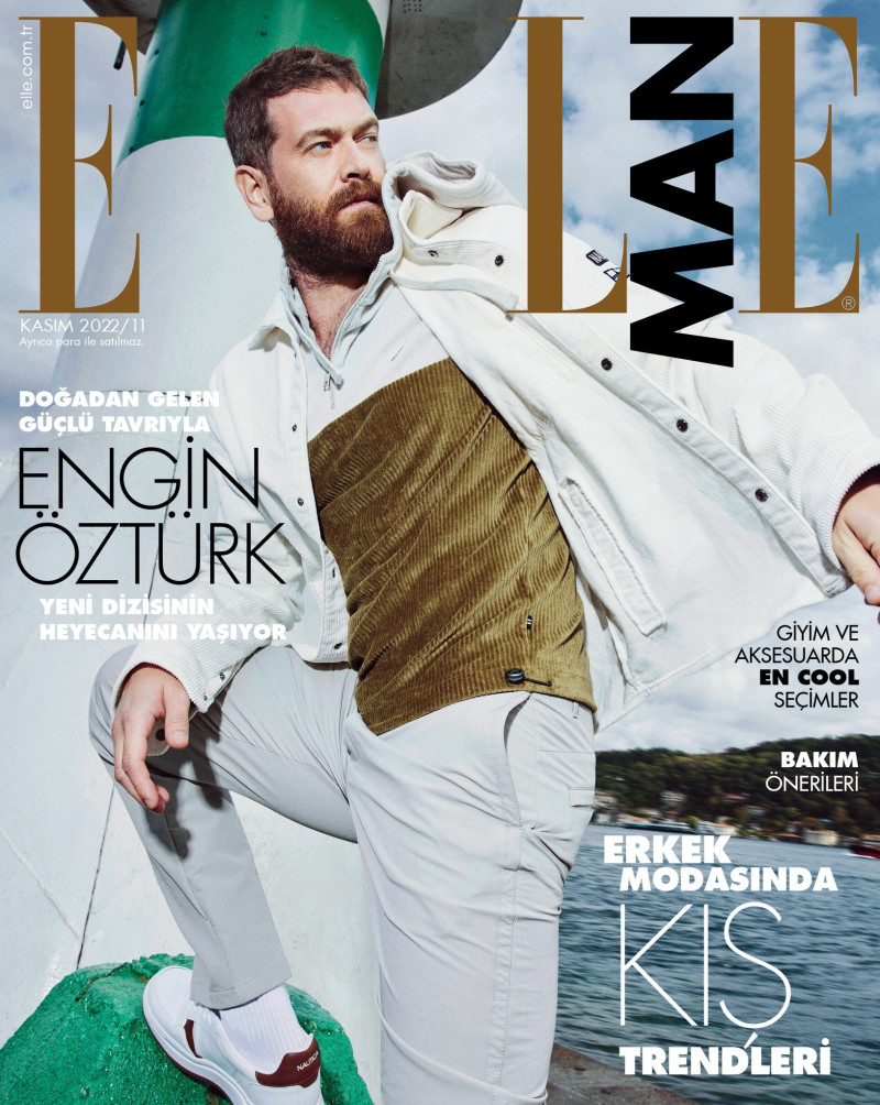 Engin Oeztuerk featured on the Elle Man Turkey cover from November 2022