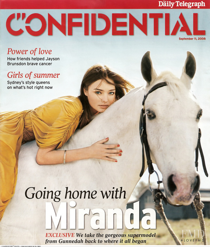 Miranda Kerr featured on the Confidential Australia cover from September 2008