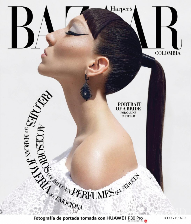 Andrea Carrazco featured on the Harper\'s Bazaar Colombia cover from May 2019
