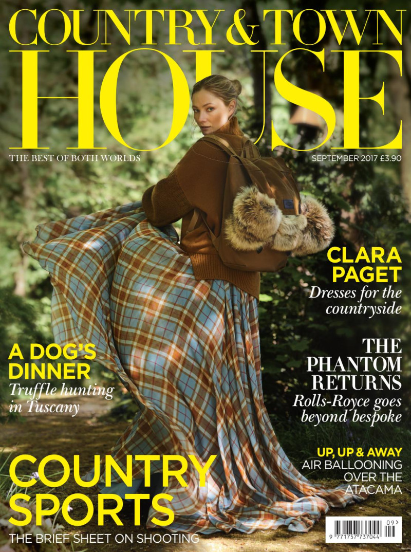 Clara Paget featured on the Country & Town House cover from September 2017