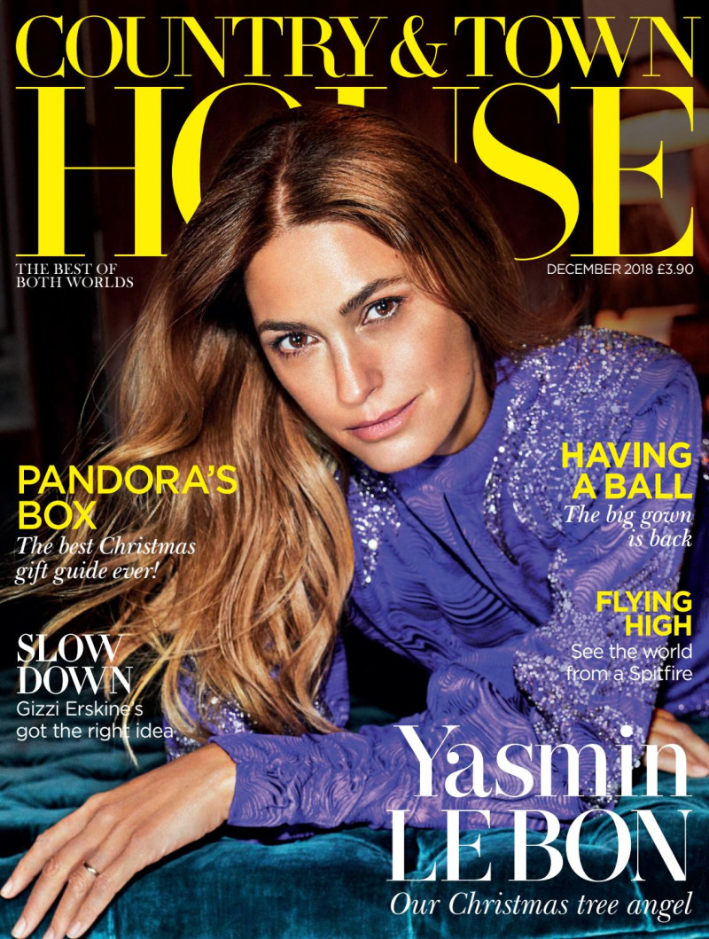 Yasmin Le Bon featured on the Country & Town House cover from December 2018