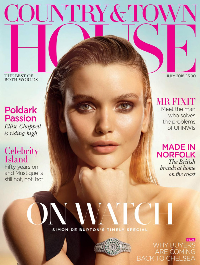 Evie featured on the Country & Town House cover from July 2018