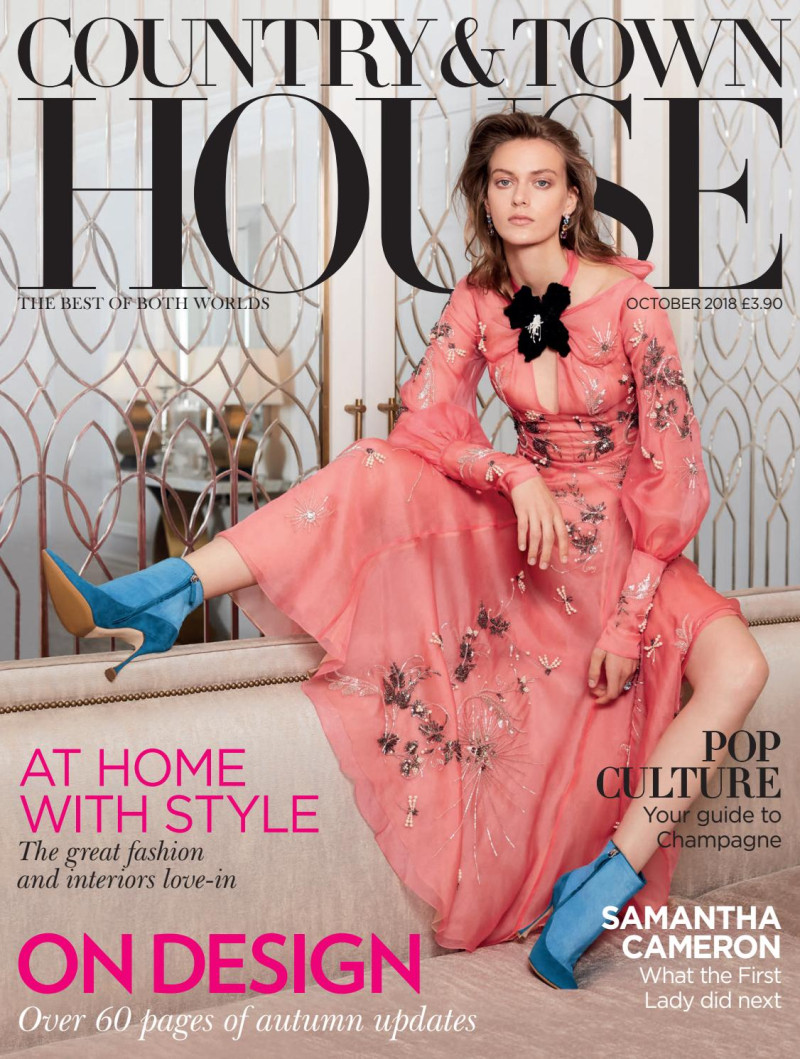 Tess Hellfeuer featured on the Country & Town House cover from October 2018