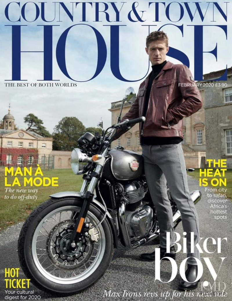 Max Irons featured on the Country & Town House cover from February 2020