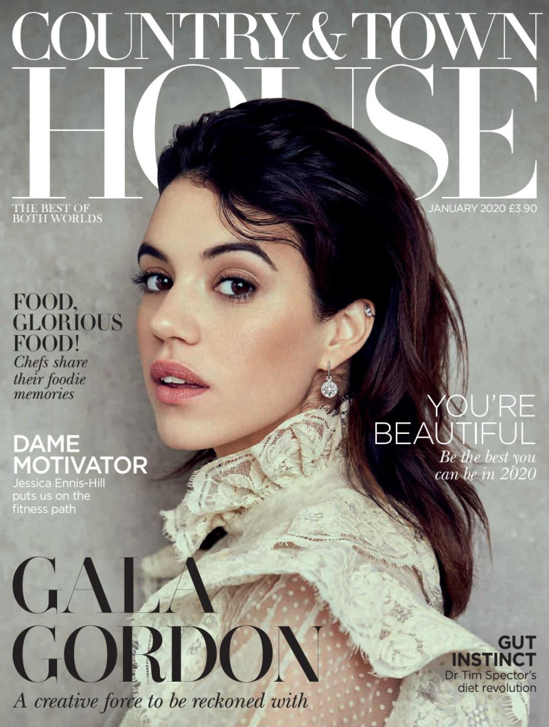 Gala Gordon featured on the Country & Town House cover from January 2020