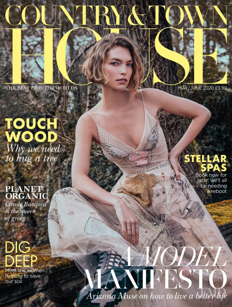 Arizona Muse featured on the Country & Town House cover from May 2020