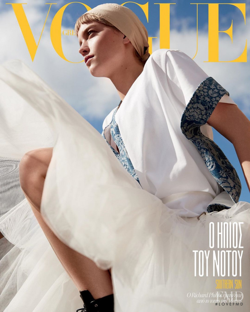 Laurijn Bijnen featured on the Vogue Greece cover from June 2019