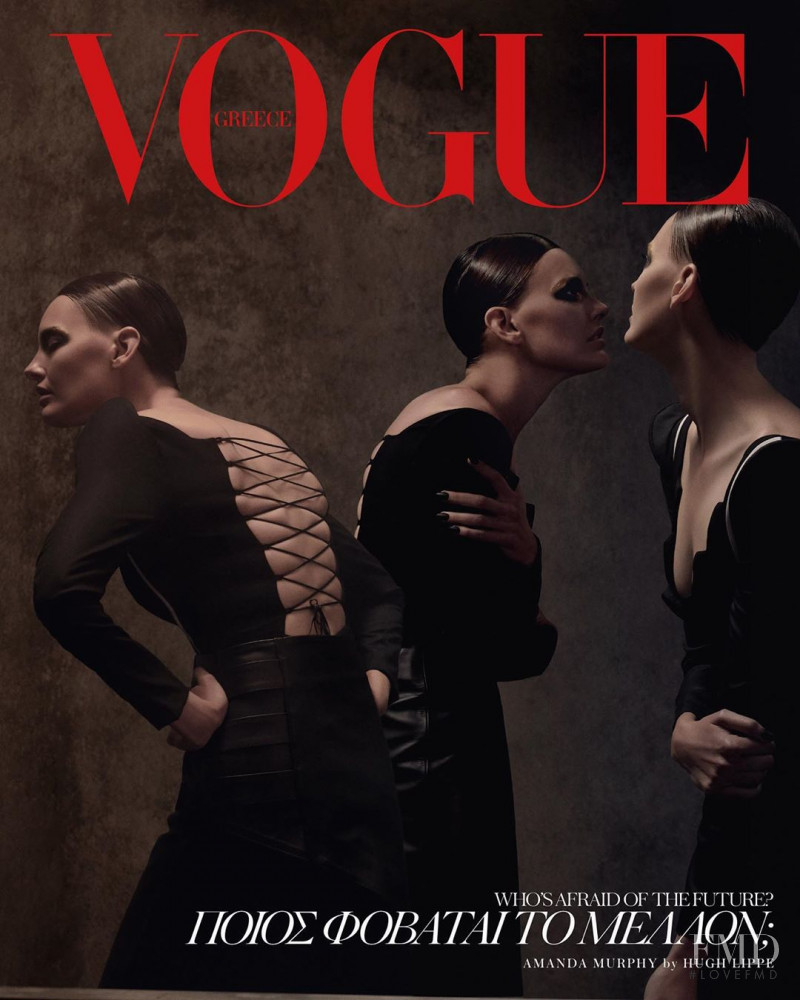 Amanda Murphy featured on the Vogue Greece cover from November 2019