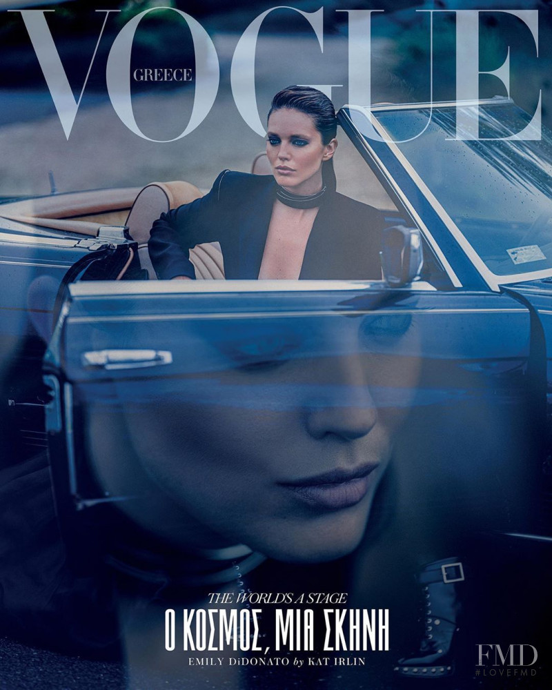 Emily DiDonato featured on the Vogue Greece cover from October 2019