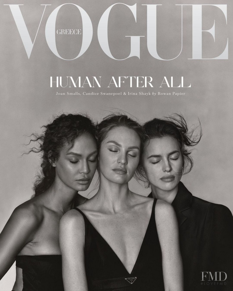 Candice Swanepoel, Irina Shayk, Joan Smalls featured on the Vogue Greece cover from December 2020