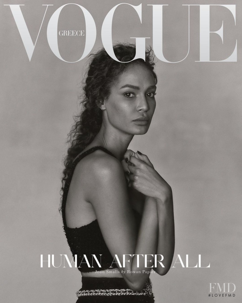 Joan Smalls featured on the Vogue Greece cover from December 2020
