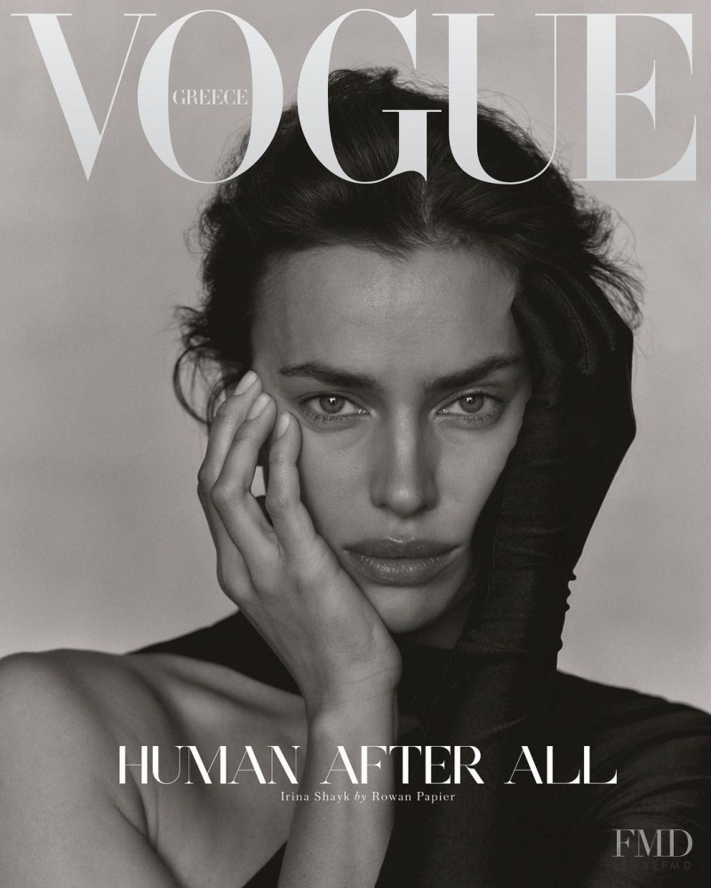 Irina Shayk featured on the Vogue Greece cover from December 2020