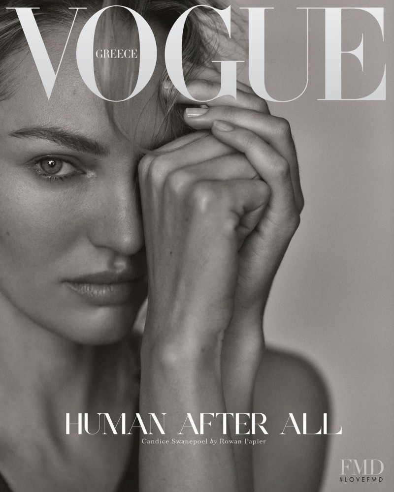 Candice Swanepoel featured on the Vogue Greece cover from December 2020
