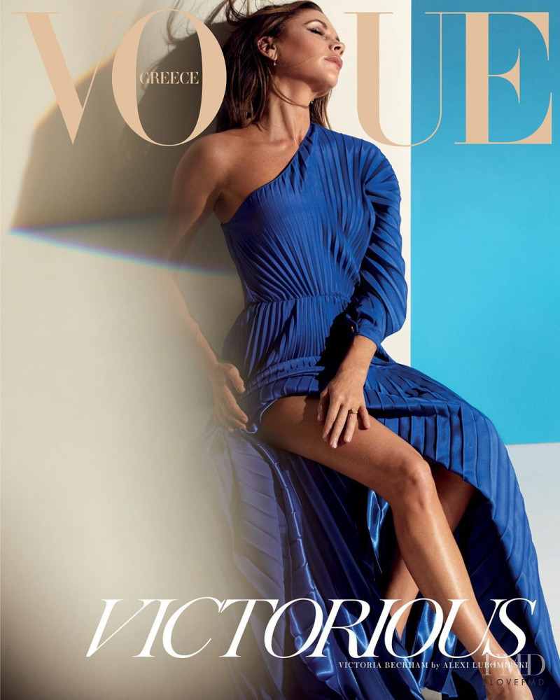 Victoria Beckham featured on the Vogue Greece cover from March 2020